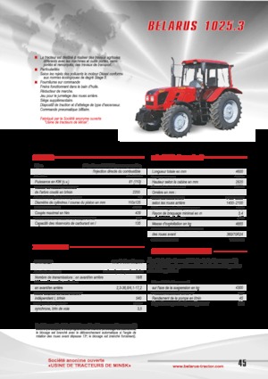 Трактори 4WD Belarus 1025.3