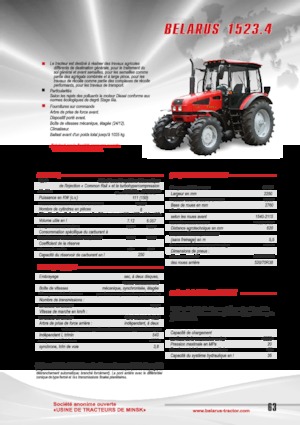 Трактори 4WD Belarus 1523.4