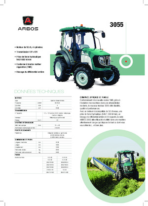 Трактори 4WD Arbos 3055