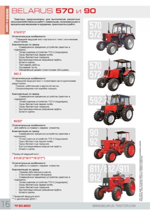 Трактори 4WD Belarus 572