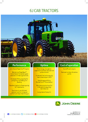 Трактори 4WD John Deere 6150J