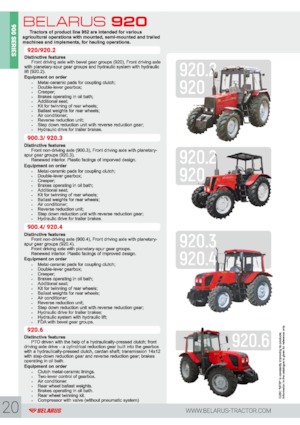 Трактори 4WD Belarus 920.4