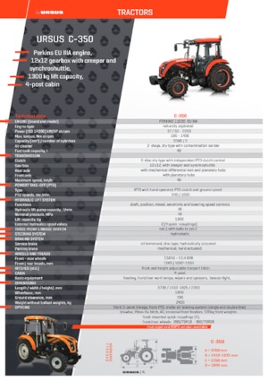 Трактори 4WD Ursus C-380