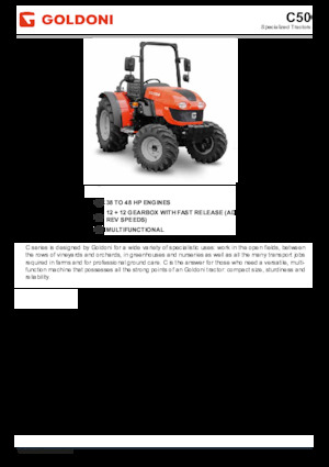 Трактори 4WD Goldoni C 50