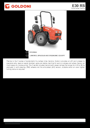 Трактори 4WD Goldoni E 30 RS 