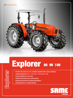 Трактори 4WD SAME Explorer 100