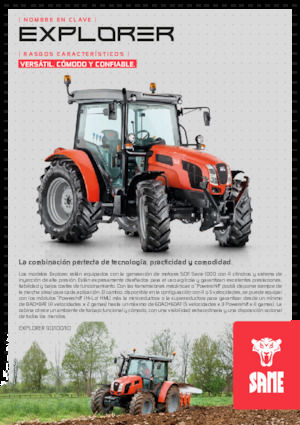 Трактори 4WD SAME Explorer 110
