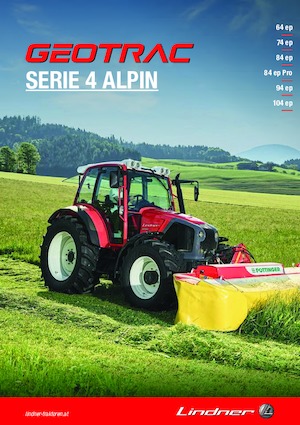 Трактори 4WD Lindner Geotrac 84 ep pro