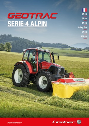Трактори 4WD Lindner Geotrac 84 ep pro