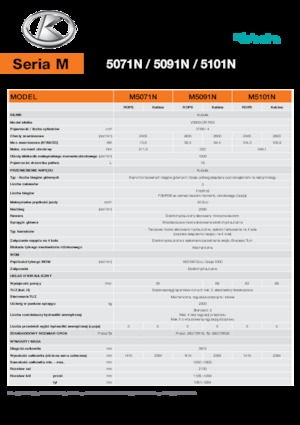 Трактори 4WD Kubota M5101N