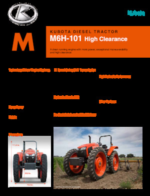 Трактори 4WD Kubota M6H-101