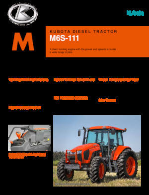 Трактори 4WD Kubota M6S-111