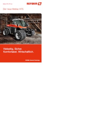 Трактори 4WD Reform Werke Metrac H 75 pro