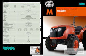 Трактори 4WD Kubota MX5200