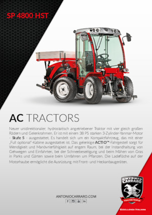 Трактори 4WD Carraro SP 4800
