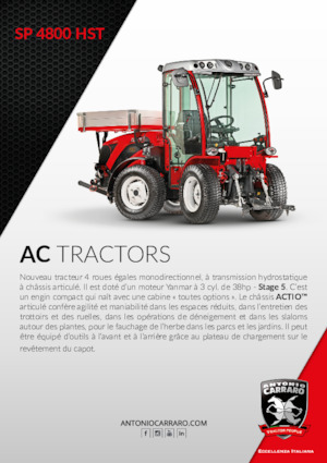 Трактори 4WD Carraro SP 4800