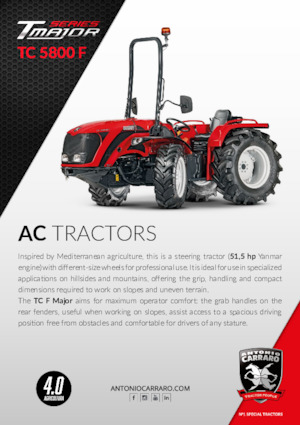 Трактори 4WD Carraro TC 5800 F major