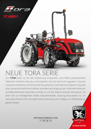 Трактори 4WD Carraro TC 6800 F Tora