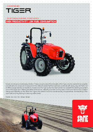 Трактори 4WD SAME Tiger 80.4+