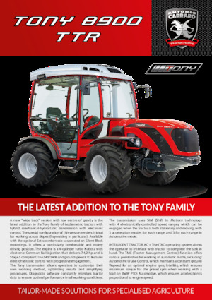 Трактори 4WD Carraro Tony 8900 TTR