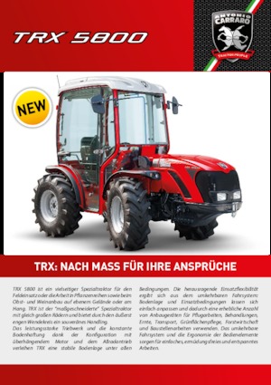 Трактори 4WD Carraro TRX 5800