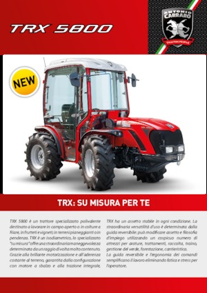 Трактори 4WD Carraro TRX 5800