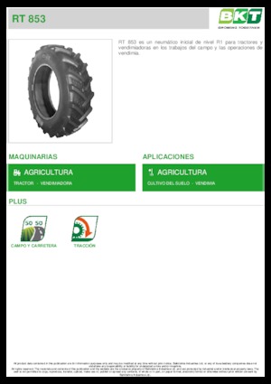 Сільськогосподарські шини BKT RT 853 480/80 R 38