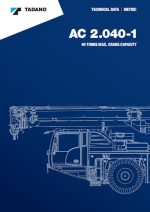 всюдихідні крани Tadano AC 2.040-1