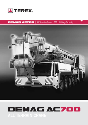 всюдихідні крани Terex-Demag AC 700 (18x8x16)