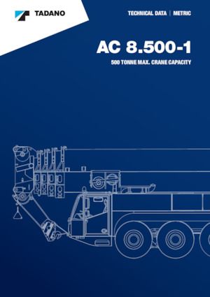 всюдихідні крани Tadano AC 8.500-1