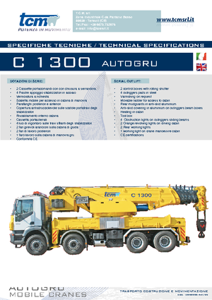 всюдихідні крани tcm C 1300 (8x4x4)