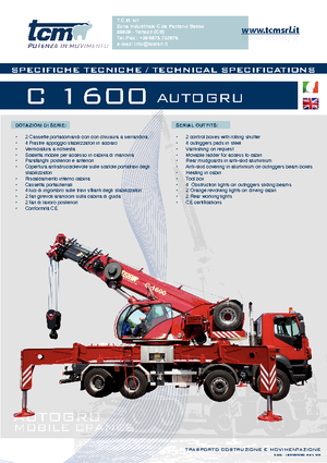 всюдихідні крани tcm C 1600 (8x4x4)