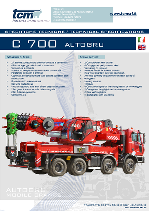 всюдихідні крани tcm C 700 (6x4x4)