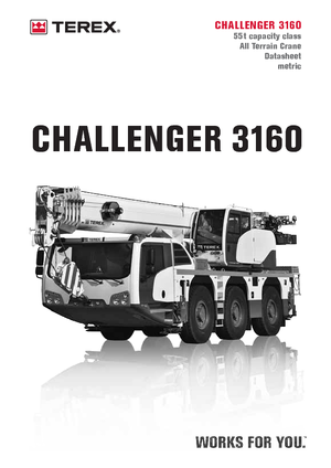 всюдихідні крани Terex-Demag Challenger 3160 (6x4x6)
