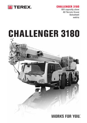 всюдихідні крани Terex-Demag Challenger 3180 (6x4x6)