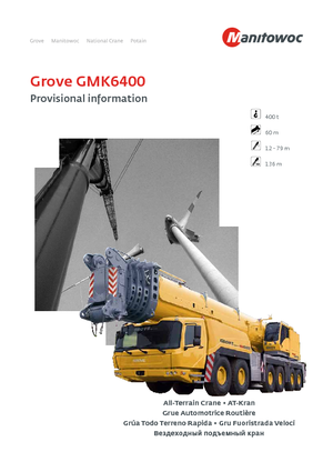 всюдихідні крани Grove GMK 6400 (12x8x12)