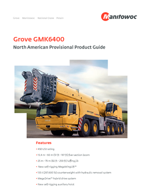 всюдихідні крани Grove GMK 6400 (12x8x12)