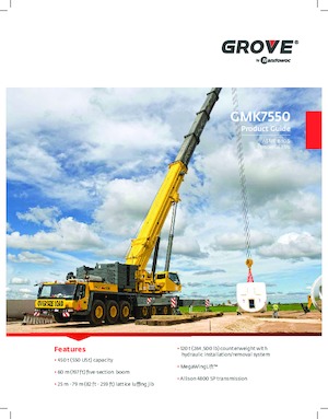 всюдихідні крани Grove GMK7550