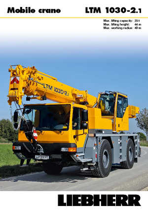 всюдихідні крани Liebherr LTM 1030-2.1 
