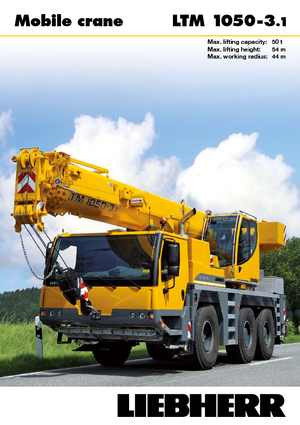 всюдихідні крани Liebherr LTM 1050-3.1 