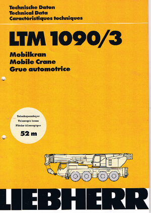 всюдихідні крани Liebherr LTM 1090/3 (8x8x6)