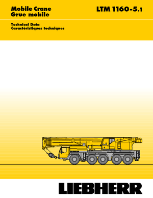 всюдихідні крани Liebherr LTM 1160-5.1 (10x6x8)