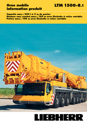 всюдихідні крани Liebherr LTM 1500-8.1