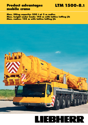 всюдихідні крани Liebherr LTM 1500-8.1