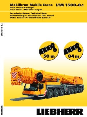 всюдихідні крани Liebherr LTM 1500-8.1