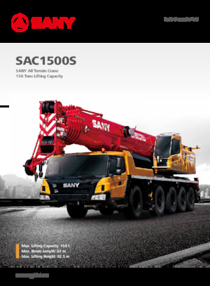 всюдихідні крани Sany SAC1500S