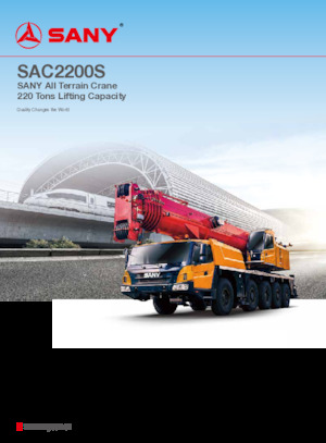всюдихідні крани Sany SAC2200S
