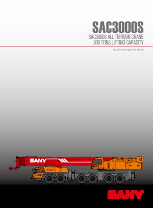 всюдихідні крани Sany SAC3000S