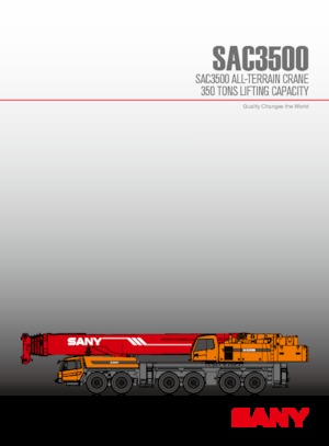 всюдихідні крани Sany SAC3500