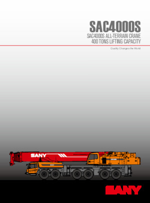 всюдихідні крани Sany SAC4000S